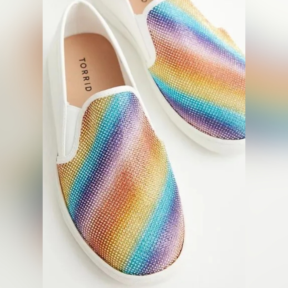 Torrid rainbow bling shoes